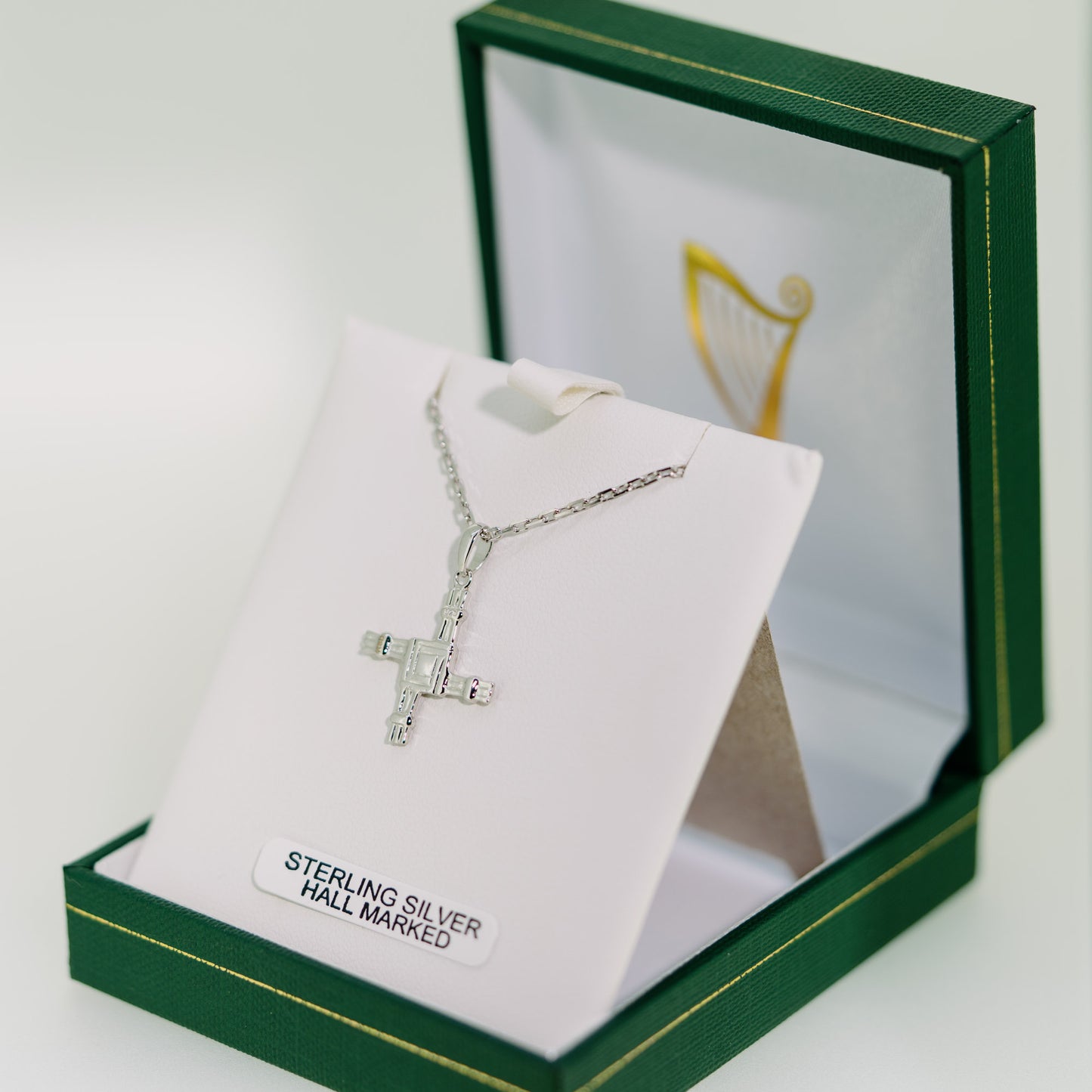 St. Bridget's Cross Necklace — authentic Irish necklace handcrafted in Galway, Ireland