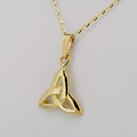9ct Gold Trinity Necklace — authentic Irish necklace handcrafted in Galway, Ireland