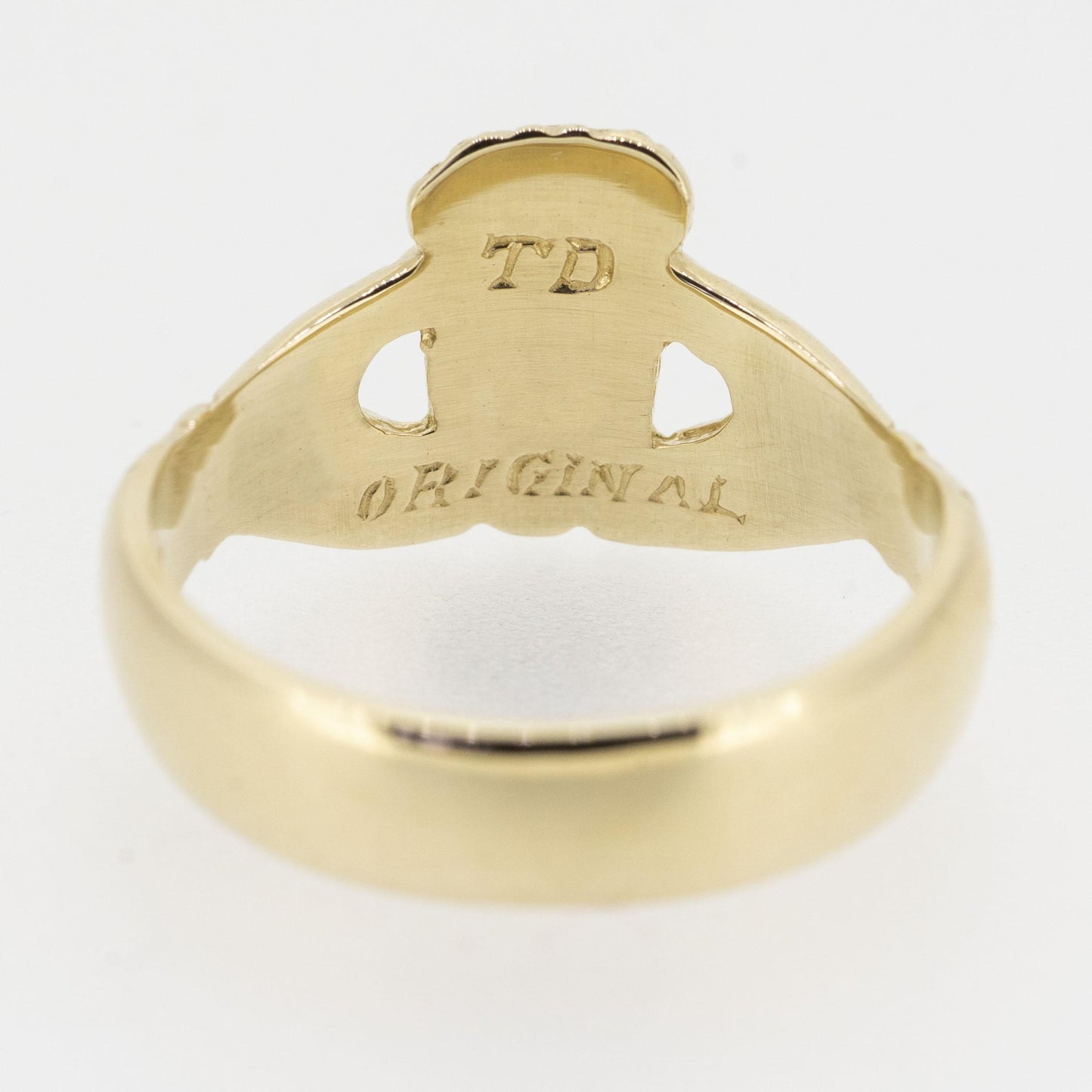 9ct Yellow Gold 100 Year Claddagh Ring — authentic Irish Claddagh ring handcrafted in Galway, Ireland
