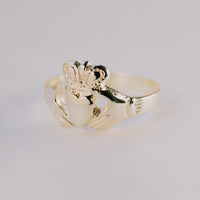 Childrens 9ct White Gold Claddagh Ring — authentic Irish Claddagh ring handcrafted in Galway, Ireland