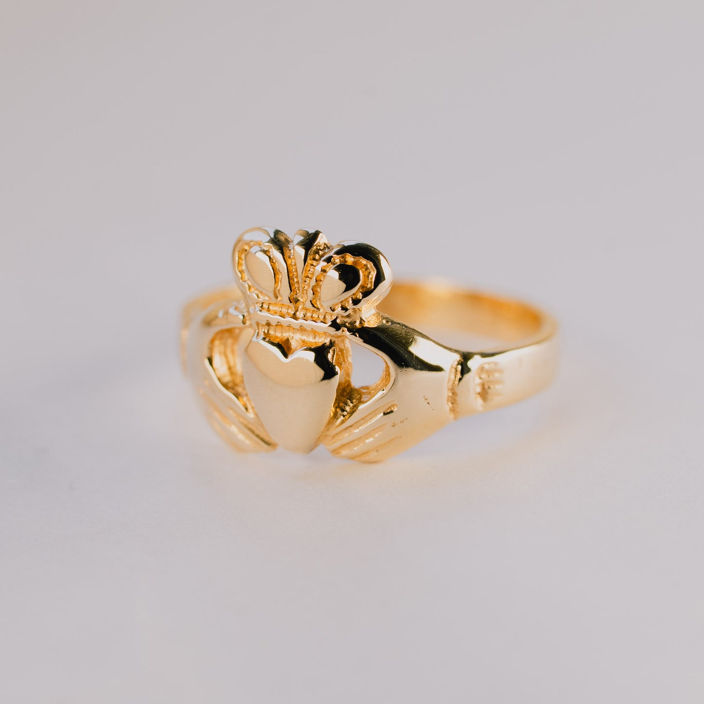 Childrens 9ct Yellow Gold Claddagh Ring — authentic Irish Claddagh ring handcrafted in Galway, Ireland