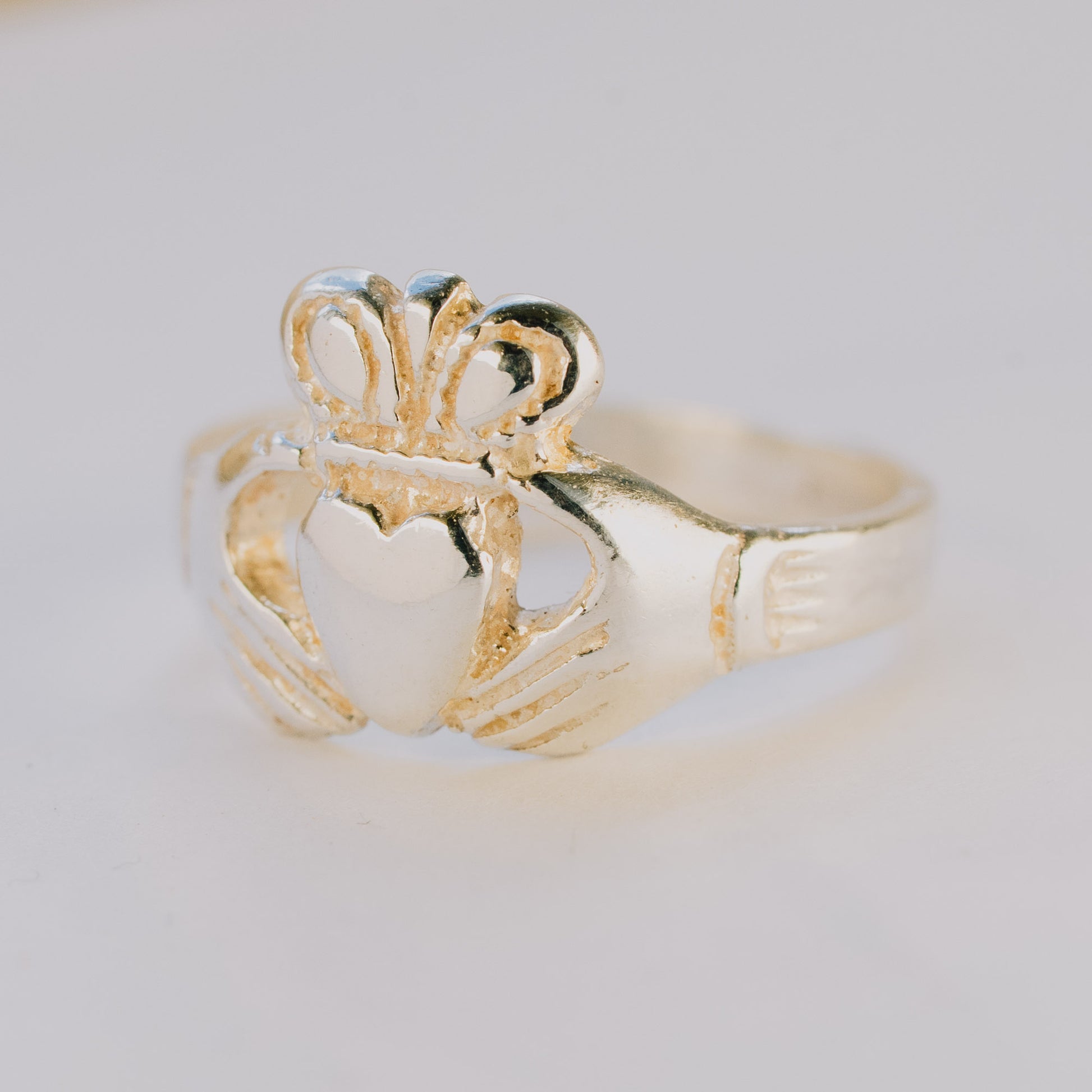 Childrens Sterling Silver Claddagh Ring — authentic Irish Claddagh ring handcrafted in Galway, Ireland