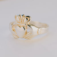 Childrens Sterling Silver Claddagh Ring — authentic Irish Claddagh ring handcrafted in Galway, Ireland