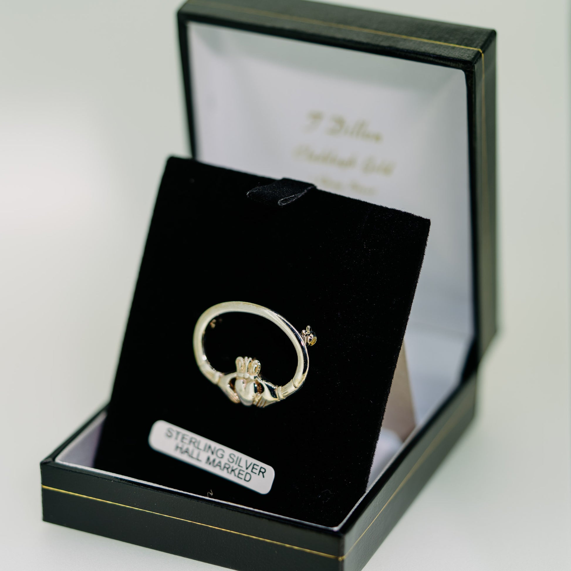 Silver Claddagh Broach — authentic Irish Claddagh brooch handcrafted in Galway, Ireland