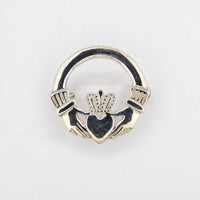 Silver Claddagh Broach — authentic Irish Claddagh brooch handcrafted in Galway, Ireland