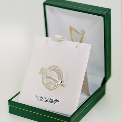 Silver Tara Broach — authentic Irish brooch handcrafted in Galway, Ireland
