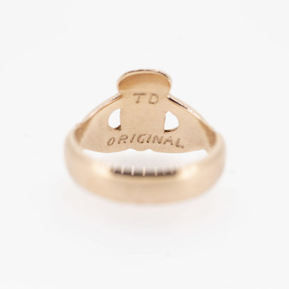 14ct Rose 100 Year Claddagh Ring — authentic Irish Claddagh ring handcrafted in Galway, Ireland