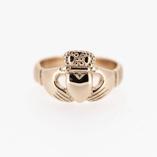14ct Rose 100 Year Claddagh Ring — authentic Irish Claddagh ring handcrafted in Galway, Ireland