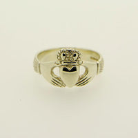 14ct White 100 Year Claddagh Ring — authentic Irish Claddagh ring handcrafted in Galway, Ireland