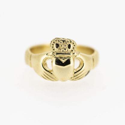 18ct Yellow Gold 100 Year Claddagh Ring — authentic Irish Claddagh ring handcrafted in Galway, Ireland