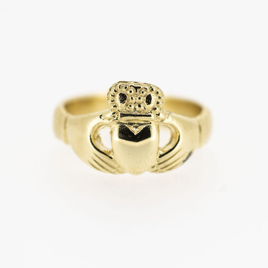 18ct Yellow Gold 100 Year Claddagh Ring — authentic Irish Claddagh ring handcrafted in Galway, Ireland