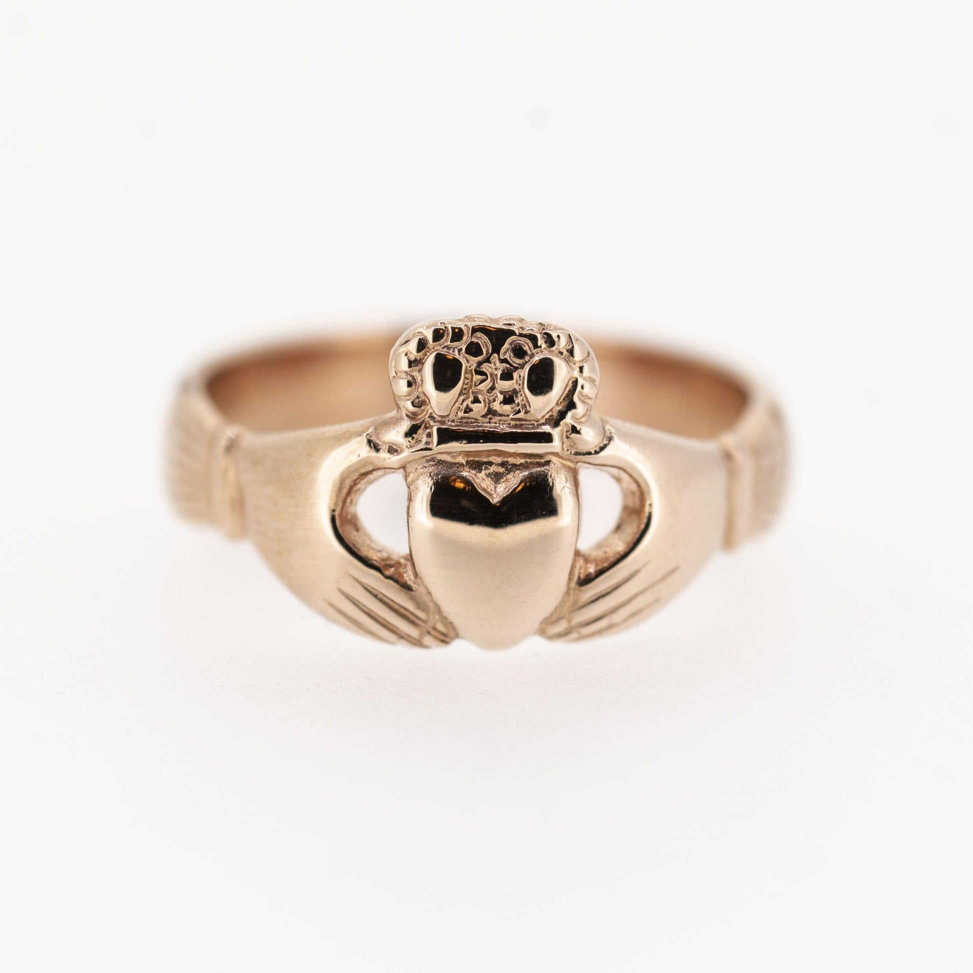 9ct Rose 100 Year Claddagh Ring — authentic Irish Claddagh ring handcrafted in Galway, Ireland