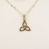 9ct Rose Gold Trinity Necklace — authentic Irish necklace handcrafted in Galway, Ireland