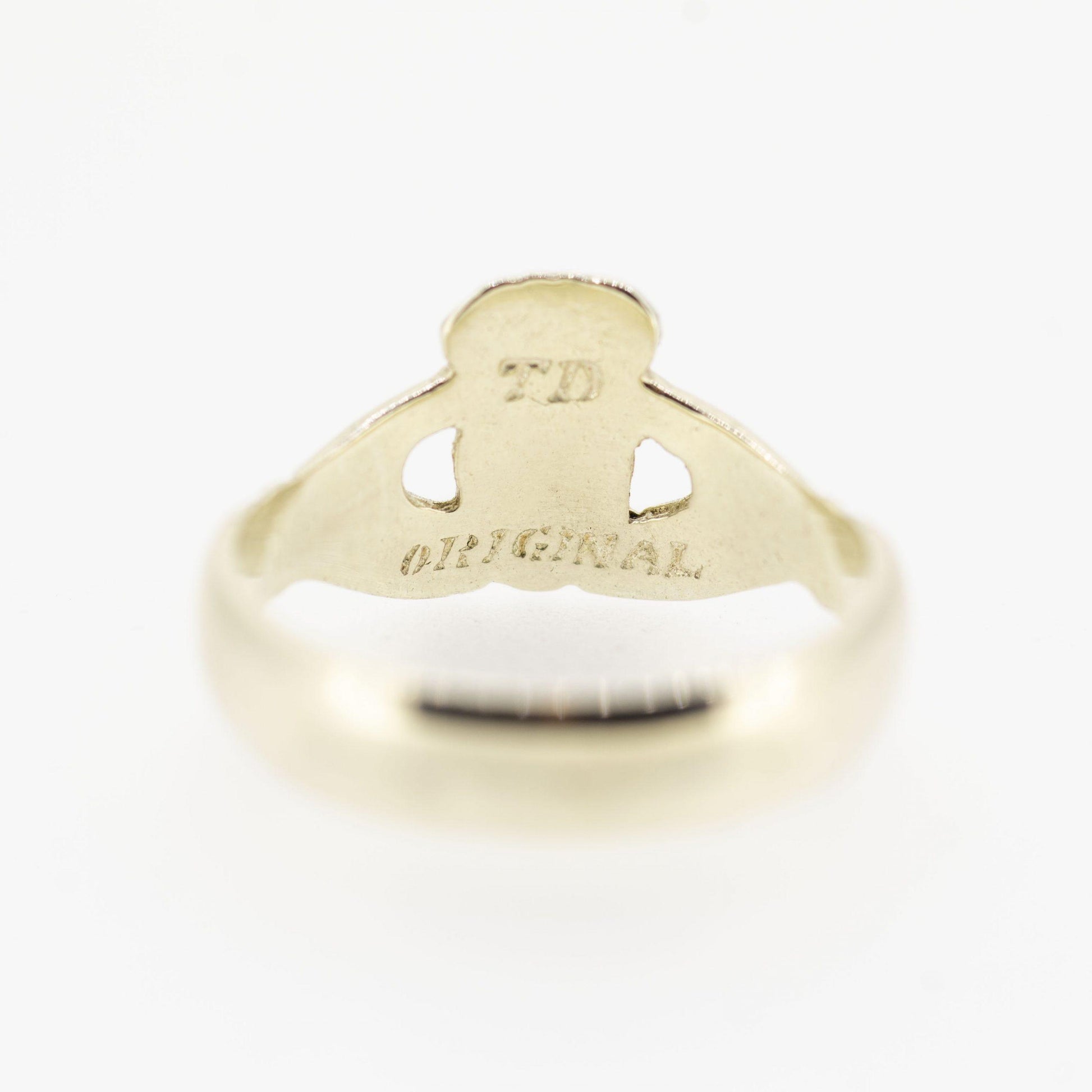 9ct White Gold 100 Year Claddagh Ring — authentic Irish Claddagh ring handcrafted in Galway, Ireland