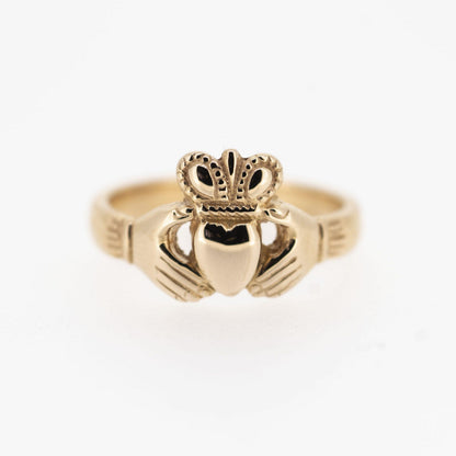 Ladies 18ct Rose Gold Claddagh Ring