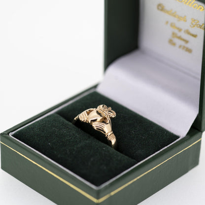 Ladies 18ct Rose Gold Claddagh Ring