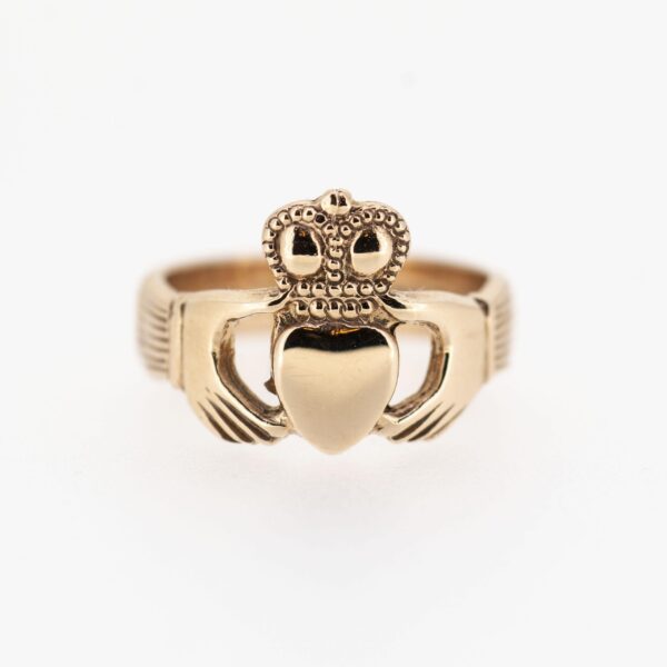 Gents 14ct Rose Gold Claddagh Ring — authentic Irish Claddagh ring handcrafted in Galway, Ireland