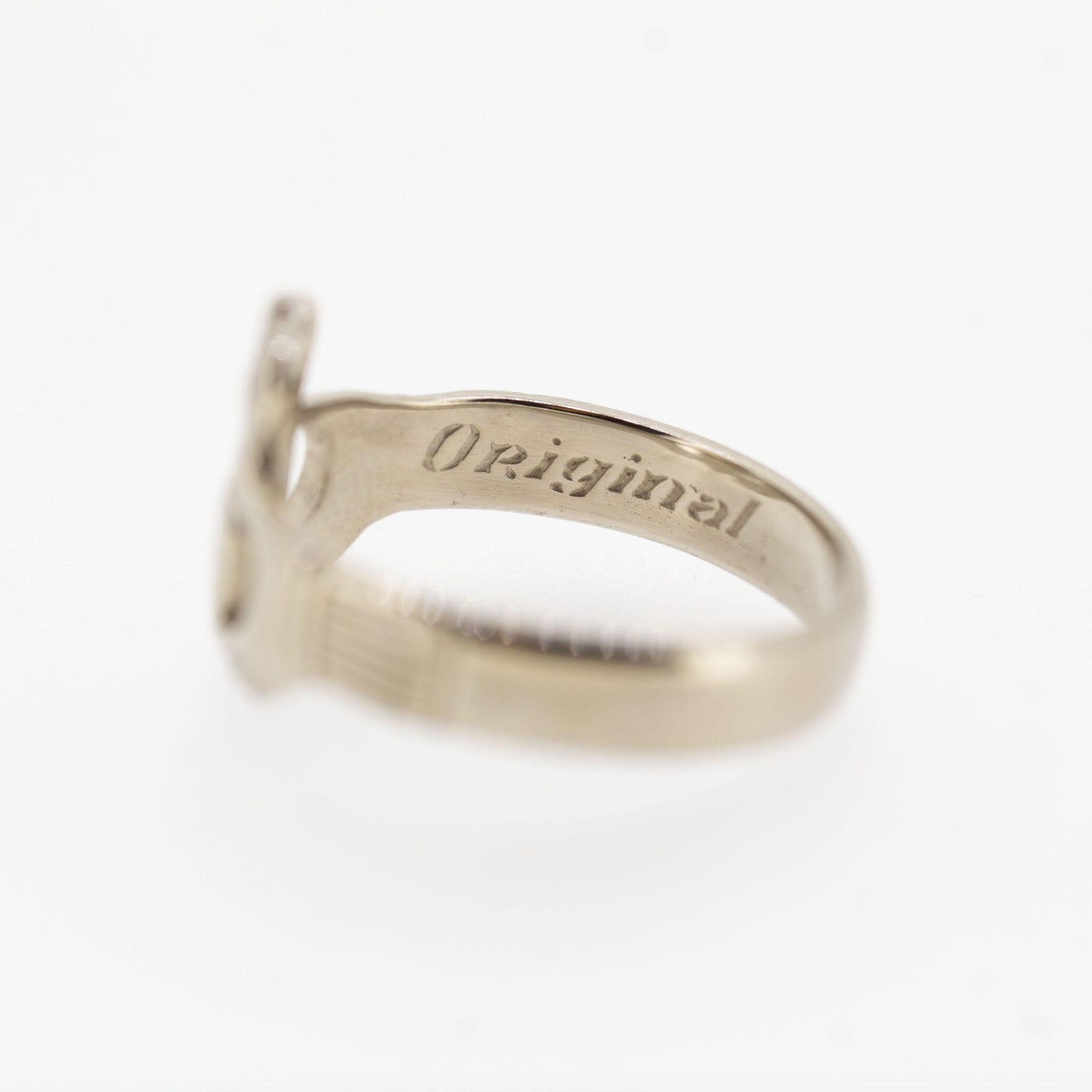 Gents 14ct White Gold Claddagh Ring — authentic Irish Claddagh ring handcrafted in Galway, Ireland
