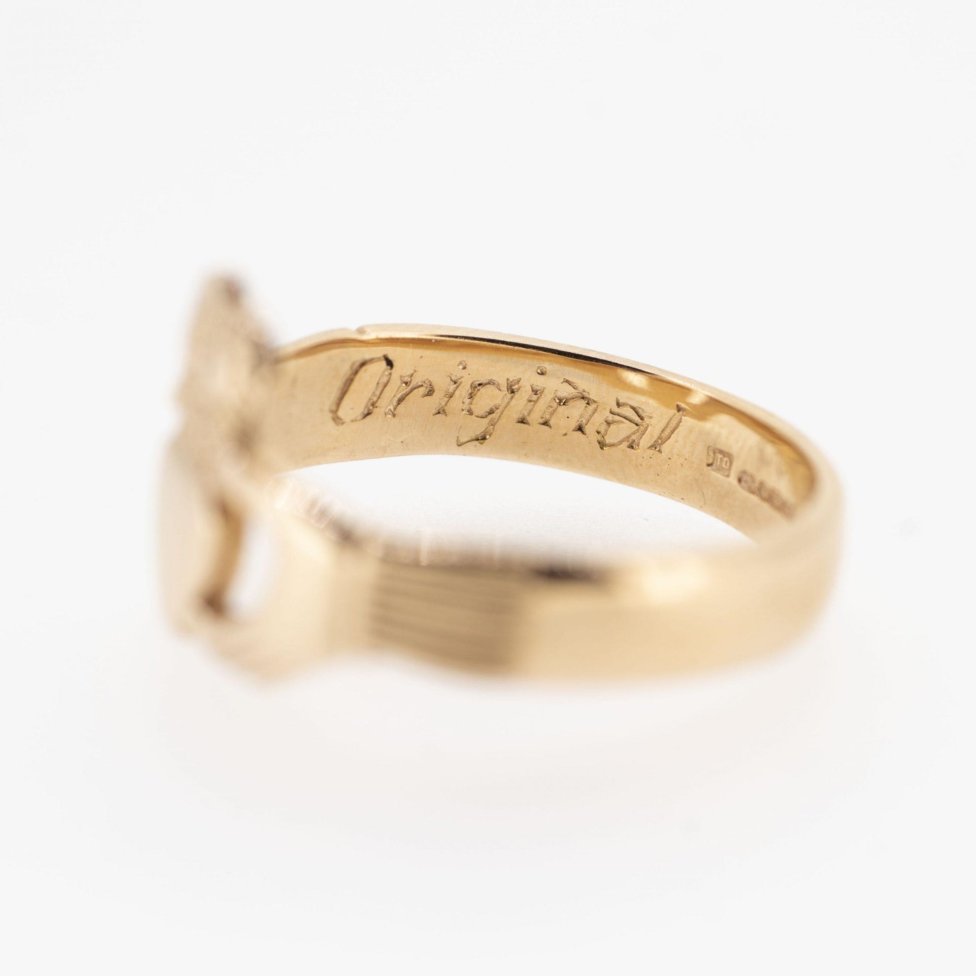 Gents 18ct Rose Gold Claddagh Ring — authentic Irish Claddagh ring handcrafted in Galway, Ireland