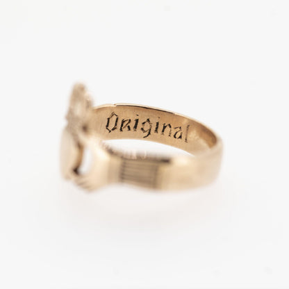Gents 9ct Rose Gold Claddagh Ring — authentic Irish Claddagh ring handcrafted in Galway, Ireland