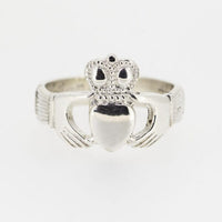Gents Silver Claddagh Ring — authentic Irish Claddagh ring handcrafted in Galway, Ireland