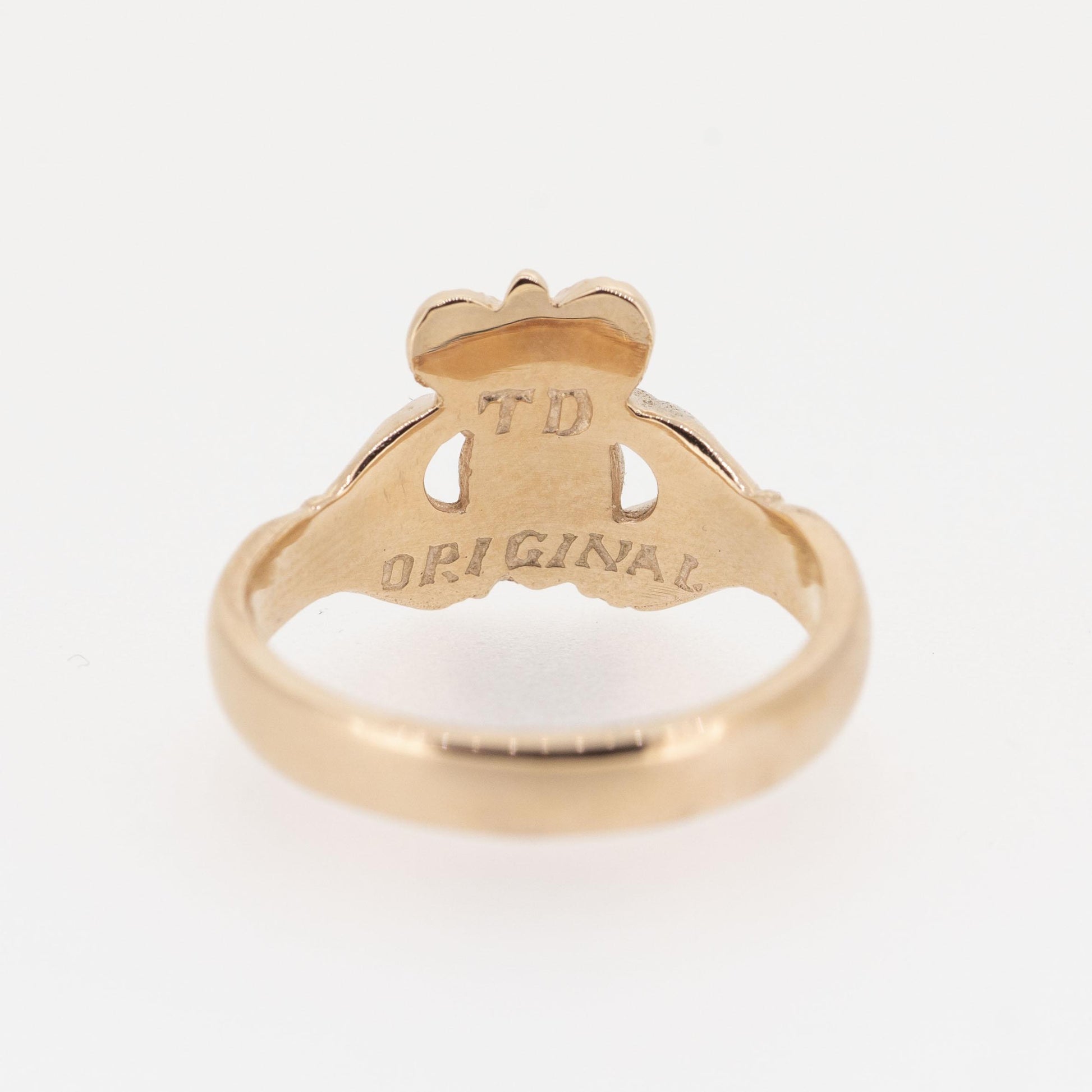 Ladies 14ct Rose Gold Claddagh Ring — authentic Irish Claddagh ring handcrafted in Galway, Ireland