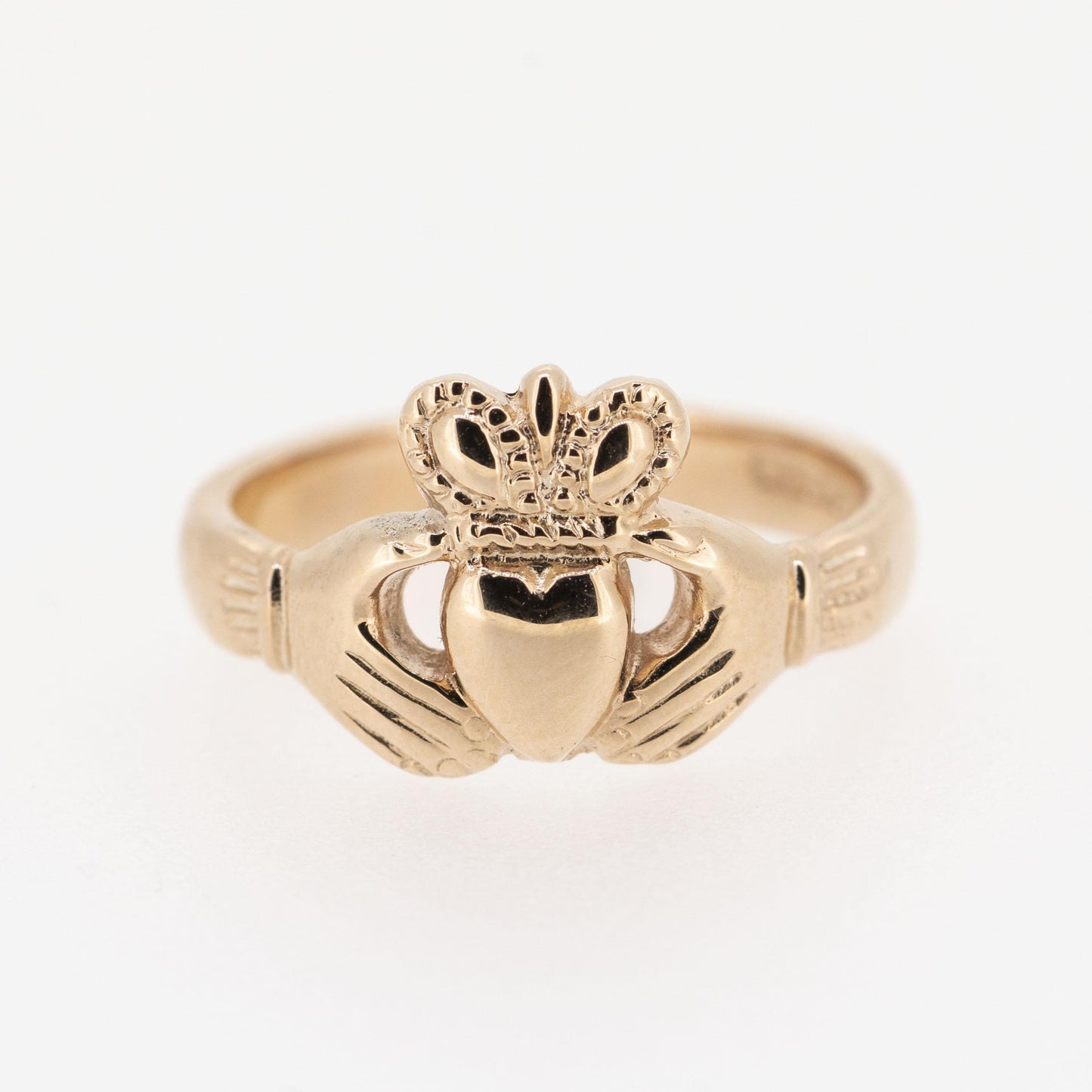 Ladies 14ct Rose Gold Claddagh Ring — authentic Irish Claddagh ring handcrafted in Galway, Ireland