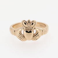 Ladies 14ct Rose Gold Claddagh Ring — authentic Irish Claddagh ring handcrafted in Galway, Ireland