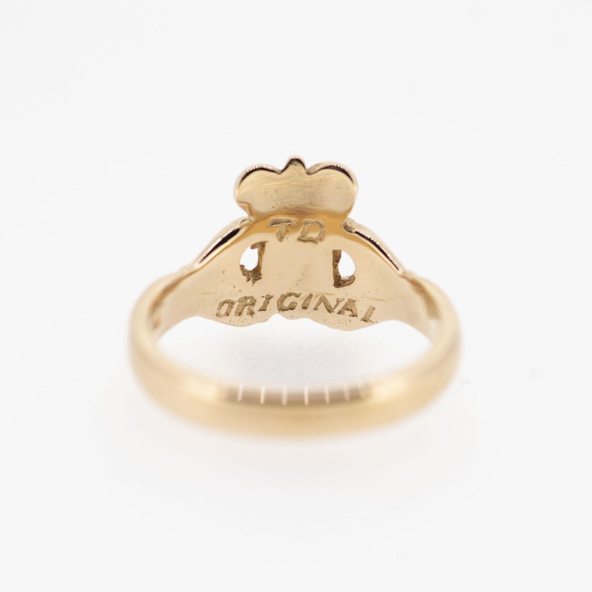 Ladies 18ct Rose Gold Claddagh Ring — authentic Irish Claddagh ring handcrafted in Galway, Ireland