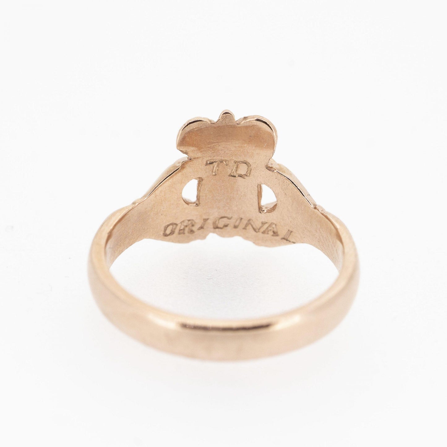 Ladies 9ct Rose Gold Claddagh Ring — authentic Irish Claddagh ring handcrafted in Galway, Ireland