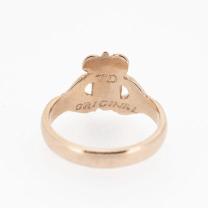 Ladies 9ct Rose Gold Claddagh Ring — authentic Irish Claddagh ring handcrafted in Galway, Ireland