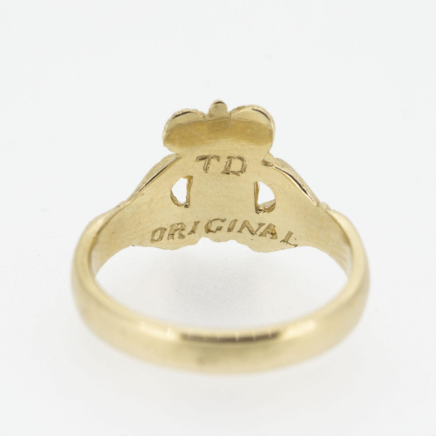 Ladies 9ct Yellow Gold Claddagh Ring — authentic Irish Claddagh ring handcrafted in Galway, Ireland
