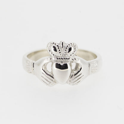 Ladies Silver Claddagh Ring — authentic Irish Claddagh ring handcrafted in Galway, Ireland
