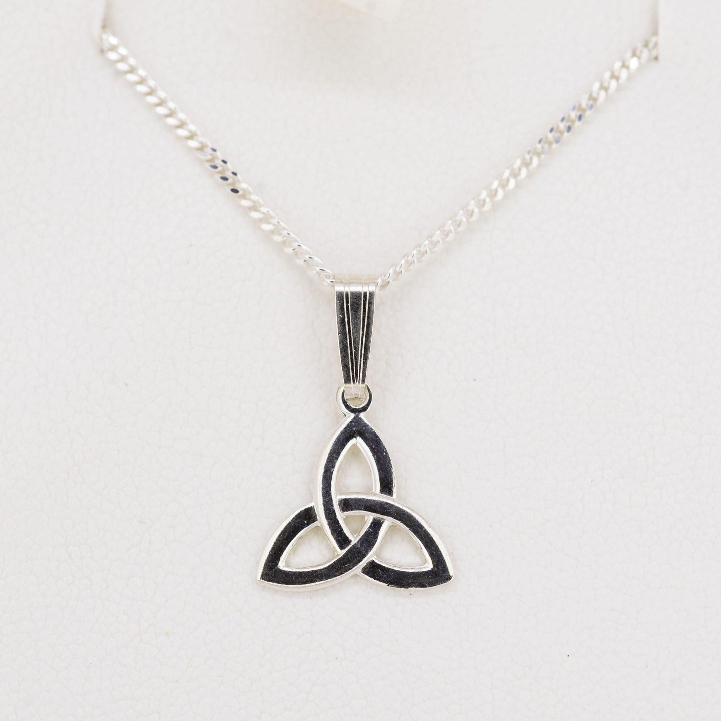 Silver Trinity Necklace — authentic Irish necklace handcrafted in Galway, Ireland