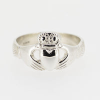 Sterling Silver 100 Year Claddagh Ring — authentic Irish Claddagh ring handcrafted in Galway, Ireland